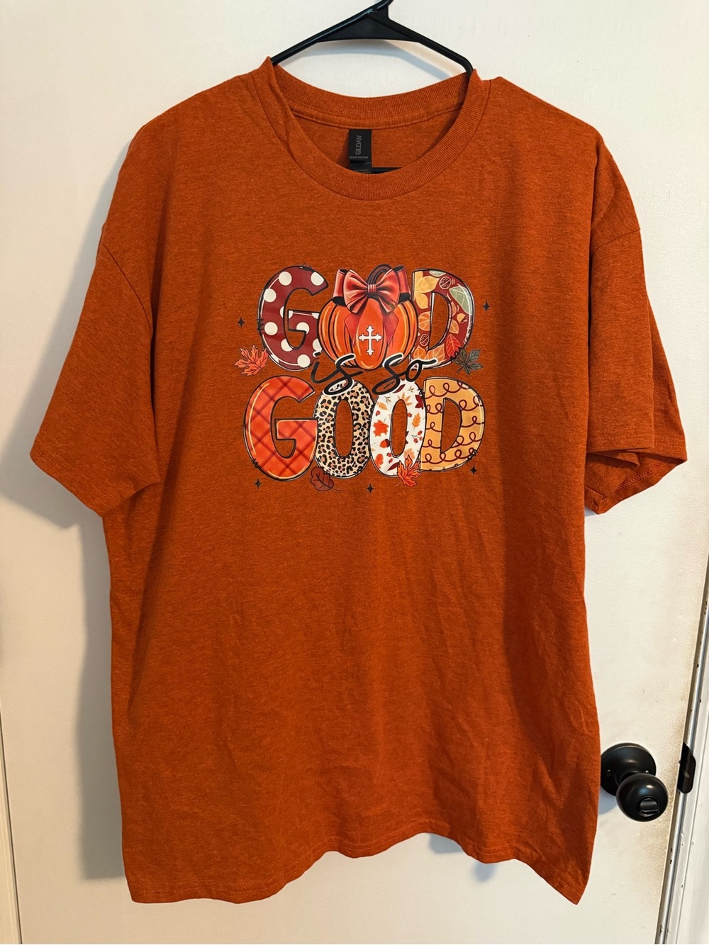 Fall Orange Graphic Tee - God Is So Good